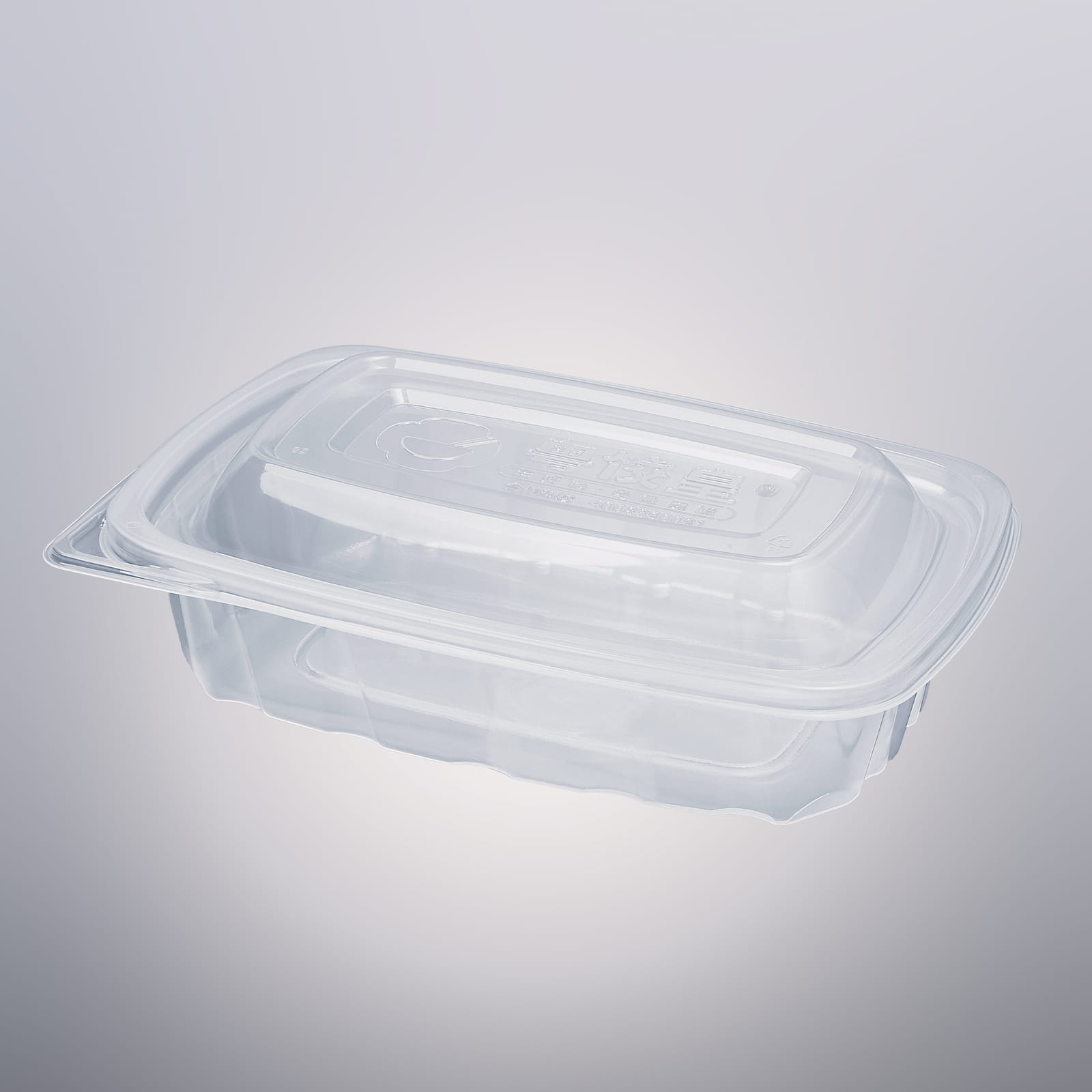 1000ml PP Plastic Rectangular Takeout Food Container With Lid - Version 2