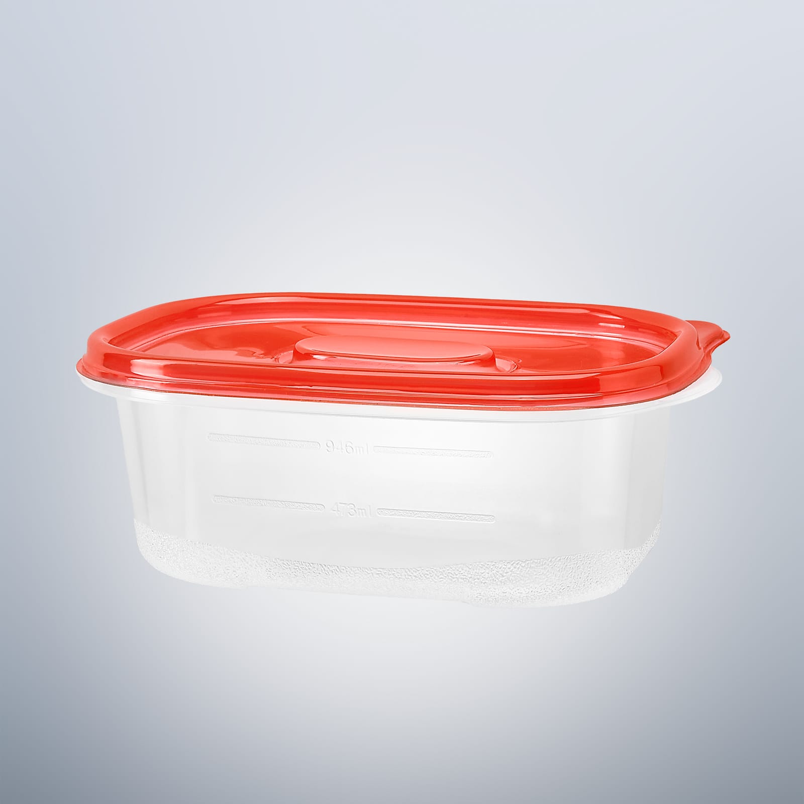 48oz PP Plastic Rectangular Storage Food Container With Lid - Version 1